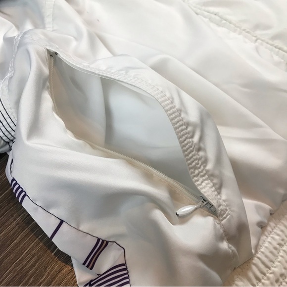 Nike Court Run Division Womens Vintage Plaid Full Zip White Sports Tennis Jacket - Picture 5 of 12